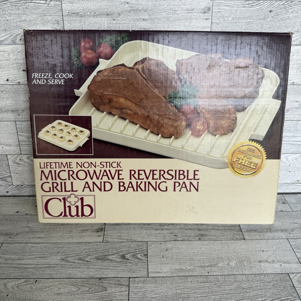 Vintage Microwave Reversible Nonstick Tray‎ Freeze, Cook & Serve